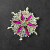 40mm Metal Alloy Snowflake Rhinestone Beads