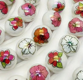 16mm Hibiscus Flowers Beads Mix-H3