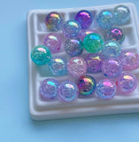 16mm Cracked Ombre Beads Mermaid Mix