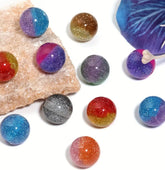 16mm Super Glitter Bicolored Beads Mix-F3