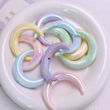 AB Crescent Moon Beads