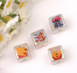 16 mm P. Bear Cube Beads Mix (10pc)-C21