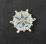 40mm Metal Alloy Snowflake Rhinestone Beads