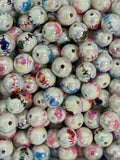 16mm Heartbeat Print AB Beads Mix-L21