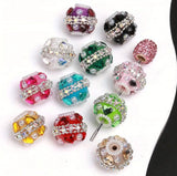 18mm Hearts and Pearl with Rhinestone Beads(5pcs)