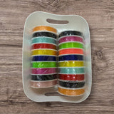 10 Roll Colored Elastic Beading Cord Set