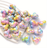 29mm Rainbow Mouse Head Beads-V20
