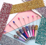 4pcs Rhinestone and Giltter Pen Wraps Strips