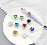 Rhinestone Metal Heart