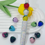 5pc Rhinestone strawberries