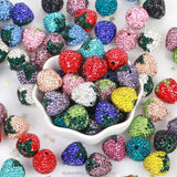 5pc Rhinestone strawberries