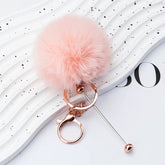 Beadable PomPom Keychain