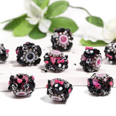 16mm Fancy Cute Skull Emo Beads