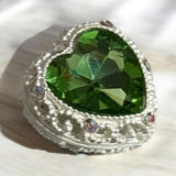 Rhinestone Metal Heart