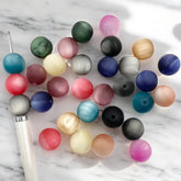 16mm Frosted Cat Eye Bead Mix-A24