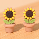 3D Sunflowers In Pot