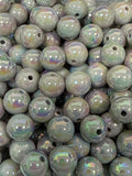 16mm Cosmic Ash AB Single Color Beads