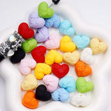 Matte Heart Beads Mix