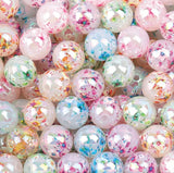 16mm Flower Print Beads-E22