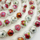 16mm Hibiscus Flowers Beads Mix