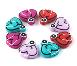 Heart-Shaped Stethoscope Silicone Focal Beads