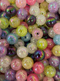 16mm Cracked Luminous Beads Mix-A15