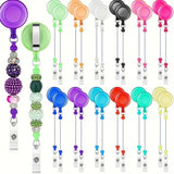Beadable Badge Reel (Clear Colors)