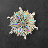 40mm Metal Alloy Snowflake Rhinestone Beads