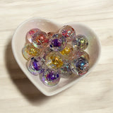 16mm Starburst Clear Colorful Beads Mix-A1