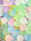 16mm Frosted Solids Pendant Beads (Single Color and Mix)