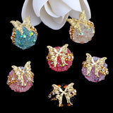 16mm Rhinestone Sugar Butterfly Beads-T16