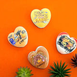 23mm Halloween Heart Beads (5pcs)