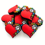 Paw Heart Focal Bead