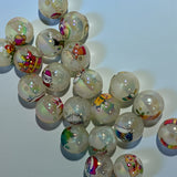 16mm Glow In the Dark Christmas Beads Mix