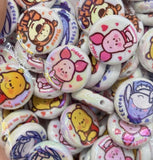 23mm Pooh and Friends Beads