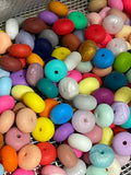 8mm Abacus Silicone Beads Mix