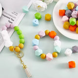 14mm Silicone Hexagon Bead Mix-J11