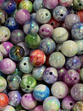 16 mm Marbled AB Covered Beads Mix-A7