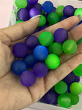 16mm Frosted Cat Eye Peacock Colors-B1