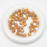 16mm Lavaflow Bicolor UV Beads Peach/Gold-O21