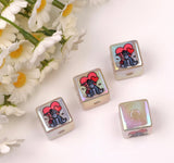 16 mm P. Bear Cube  Beads Mix (10pc)-C21