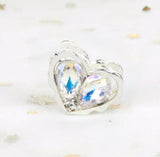 Rhinestone Alloy Hearts