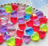 16mm Transparent Heart Beads Mix-R19