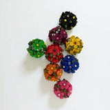 18mm Fancy Clay Daisy and Stone Beads (Brights)