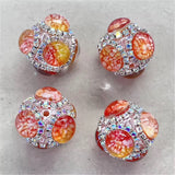 21mm Rhinestone w Gradient Cristal Beads