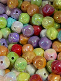 16mm Irregular Shape UV Covered Beads Bright Mix-A14