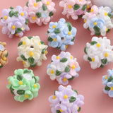 16mm Fancy Flowers and Stone Beads