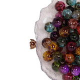 8mm Transparent Colored Animal Print Beads