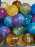 16mm Glitter Ombre Beads Mix