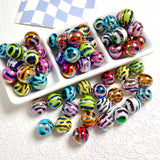 16mm Animal/Zebra Print Beads
